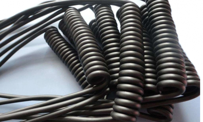 Spring Up Control Cable UL Power Spring Push Pull Coil Cord Cable Industrial Spiral Retractable