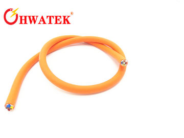 Colored PUR Jacketed Industrial Flexible Cable , Flexible Multicore Cable