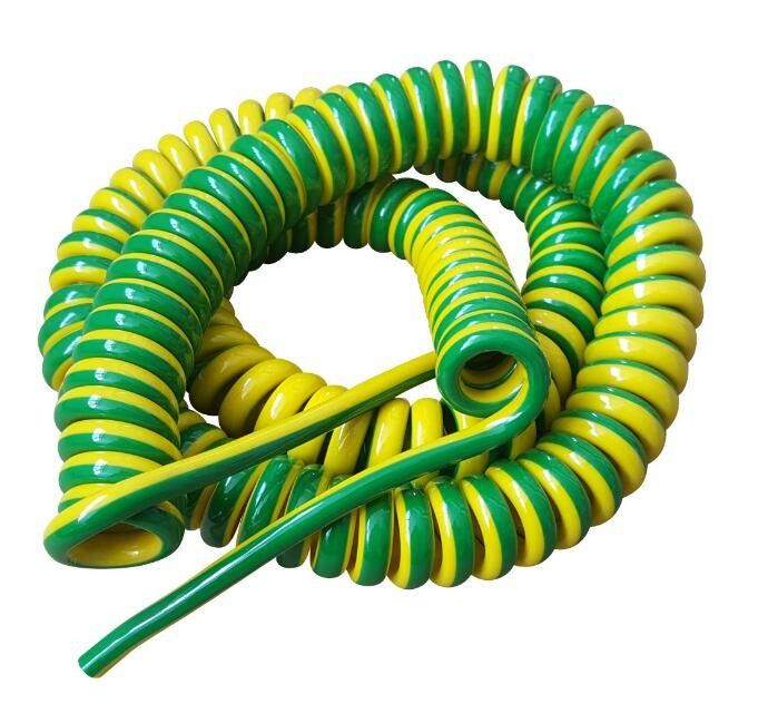 Unshielded Spring Coiled Electrical Cable , 2 Core / 4 Core Curly Power