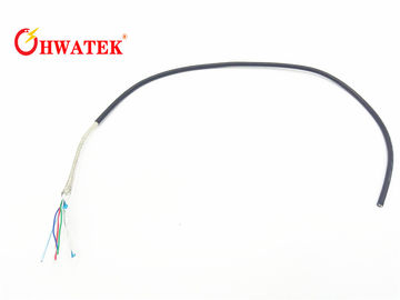 Stranded 4 Core Servo Motor Extension Cable Double Shielded Cable Low Capacitance