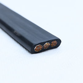 2 F X 2.5 Mm2 Solid Bared Copper Stranded 450V / 750V  70℃ PVC Jacket Flat Cable