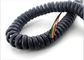 Flexible Coiled Electrical Extension Cord , Spiral Electrical Wire For Trailer / Truck