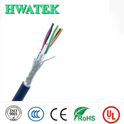 UL21307 Tinned Copper Stranded Industrial Flexible Cable with PVC Insulation FRPE Jacket 7C×24AWG+W