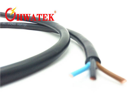 Custom made 7C × 2 mm2 bare copper stranded PP insulation TPU jacket unshield 80℃ 300V cable