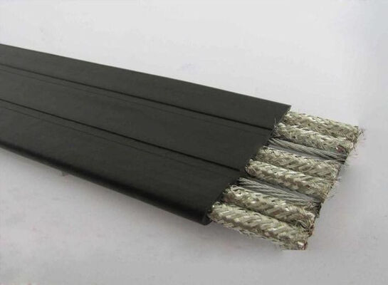 Oil Resistant XLPE Sheath Multi Core Screened Flexible Flat Ribbon Cable for Industrial Applications