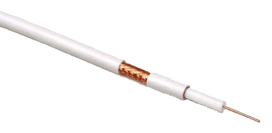 Rg59 3.0-5.3mm JIS Coaxial Cable with Braid Shielded 75±5Ω Impedance and PVC Sheath for CCTV Camera