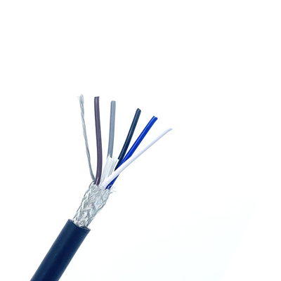 UL2586 UV grade insulation, 8 conductor of AWG 28, and braided Tinned copper stranded UV resistant cable