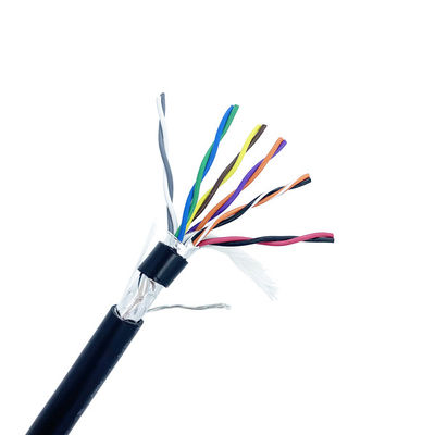 300V Electrical Flexible Cable AWM2464 6P×24AWG Shield PVC jacket Cable