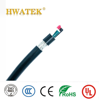 HO7RN Standard Bared Copper Stranded 2C × 1.5 Mm2 450V/750V CPE  Jacket 90 Deg C Cable