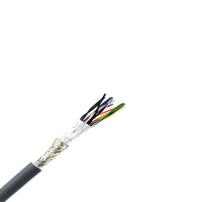 UL2464 Tinned Copper Stranded Industrial Flexible Cable with PVC insulation PVC Jacket 3P 24AWG OD 6.2mm cable