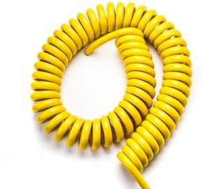1P × 30AWG + 3C × 30AWG Multi Strands 5 Core 80℃ 30V Spiral Cable TPU Material